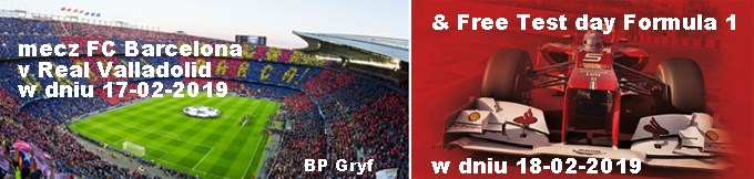 Okazja mecz FC Barcelona i Formula 1
